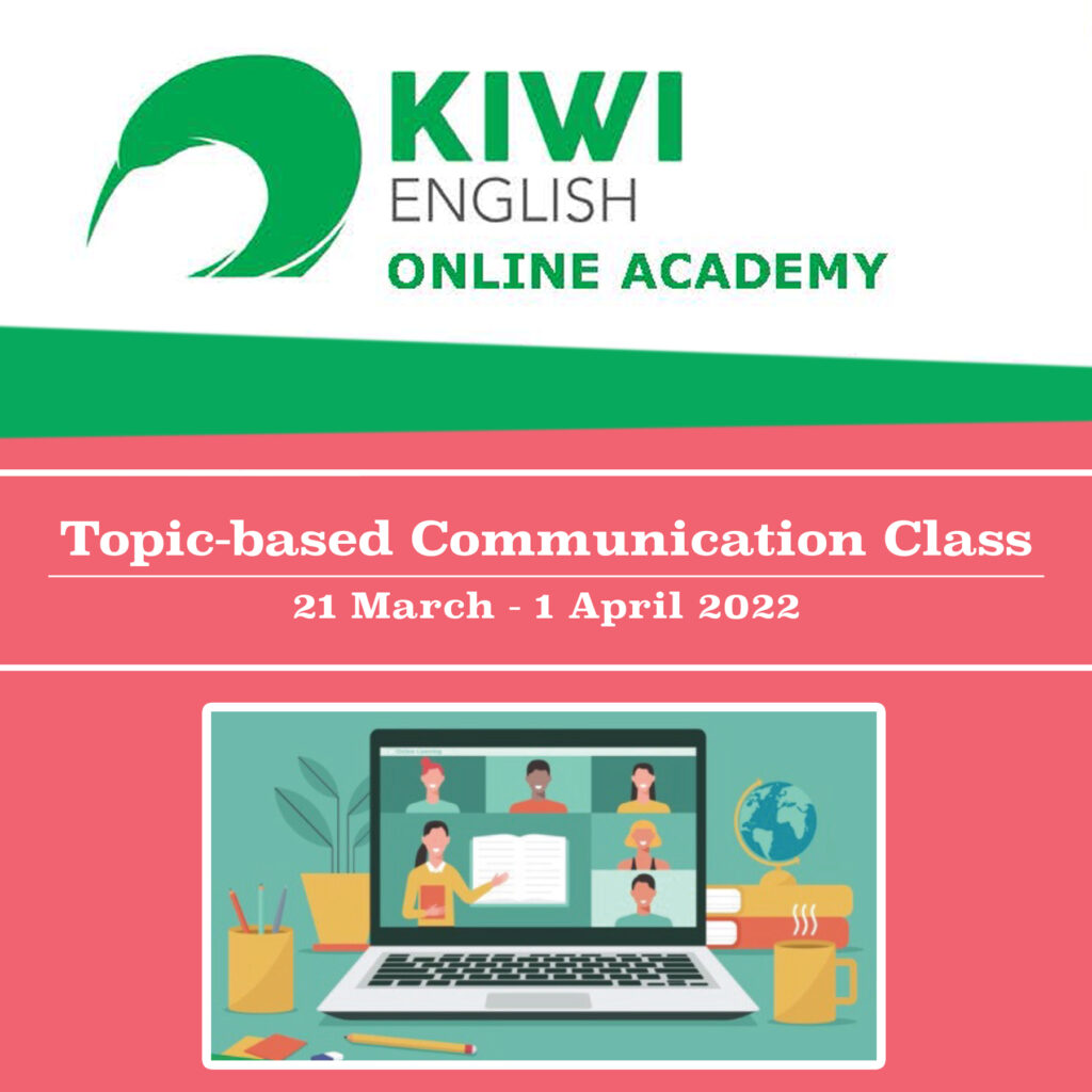 Kiwi English Topic-based Communication Class